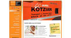 Desktop Screenshot of kotzian.com